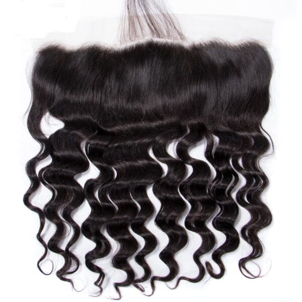 Virgin Hair Loose Deep 13x4 13x6 Transparent Lace Frontal - Image 3